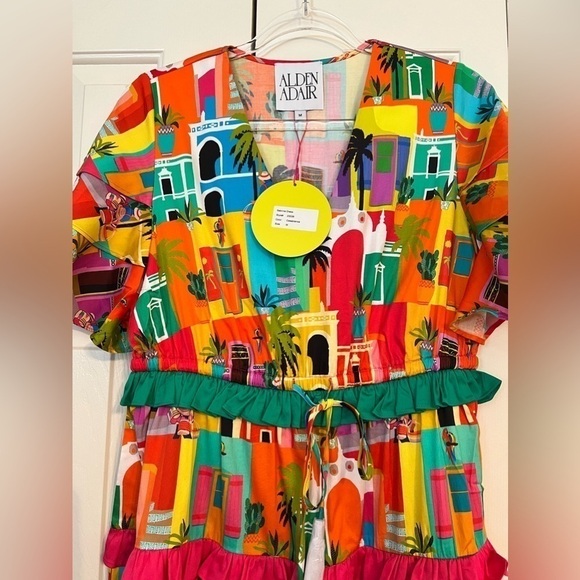 NWT ALDEN ADAIR Sabrina Casablanca Dress size Medium - Picture 9 of 11